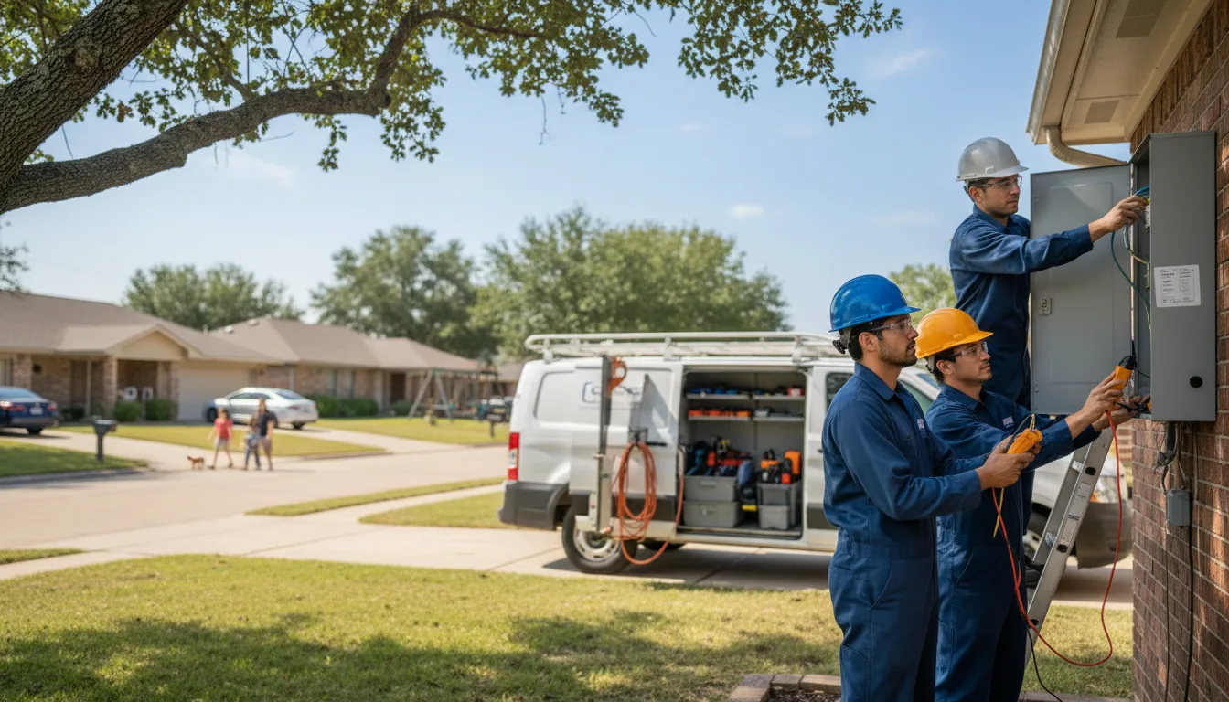 Certified electrician providing emergency electrical services in Omaha, IL